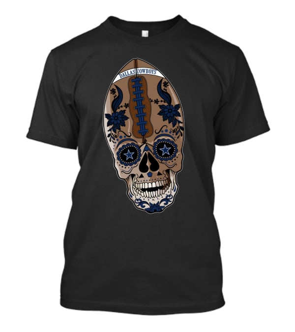 Dallas Cowboys Football Skull T-Shirt
