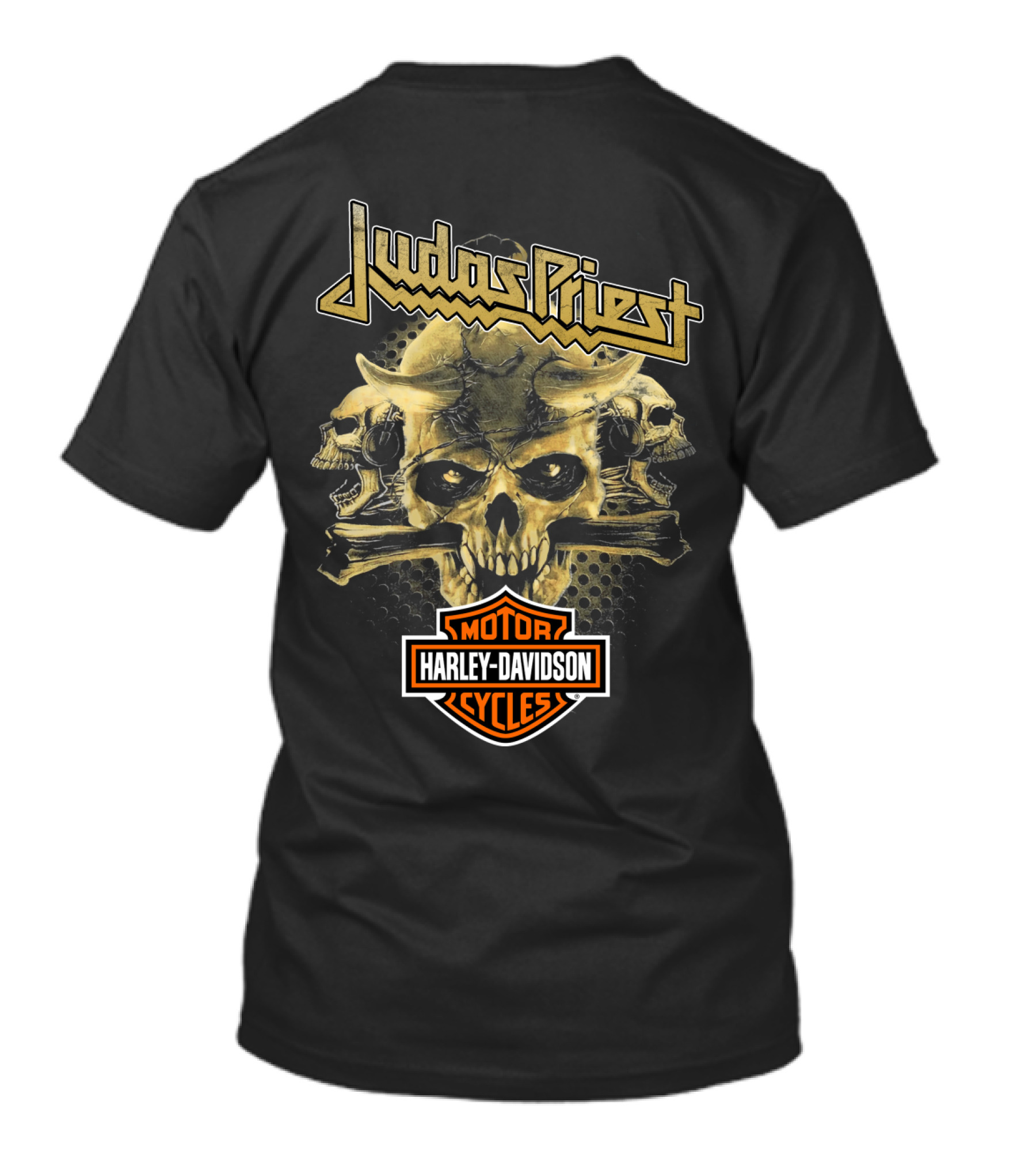 Judas Priest Harley Davidson Motorcycles Skulls T-Shirt