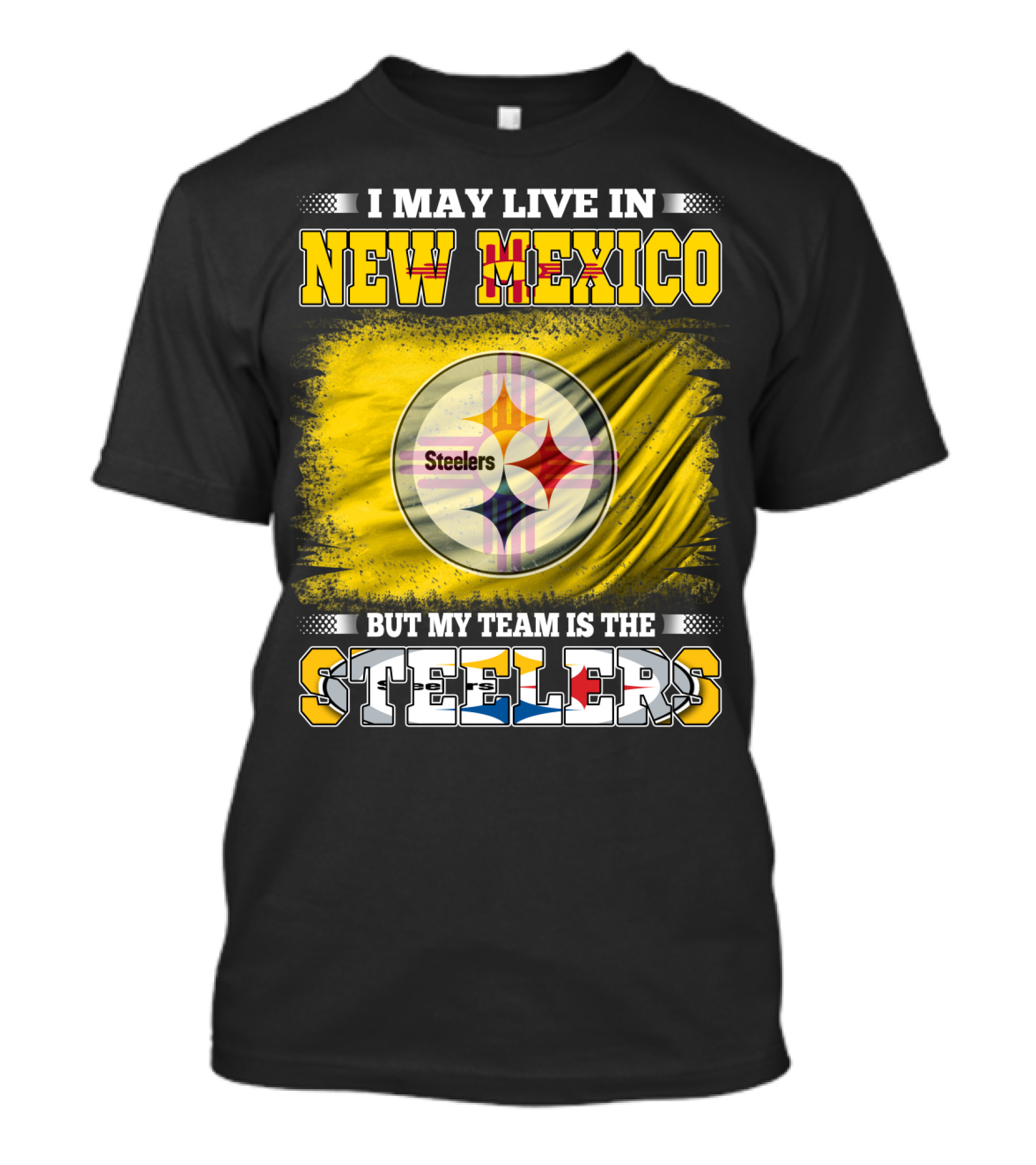 New Mexico Fan Of The Steelers Team T-Shirt