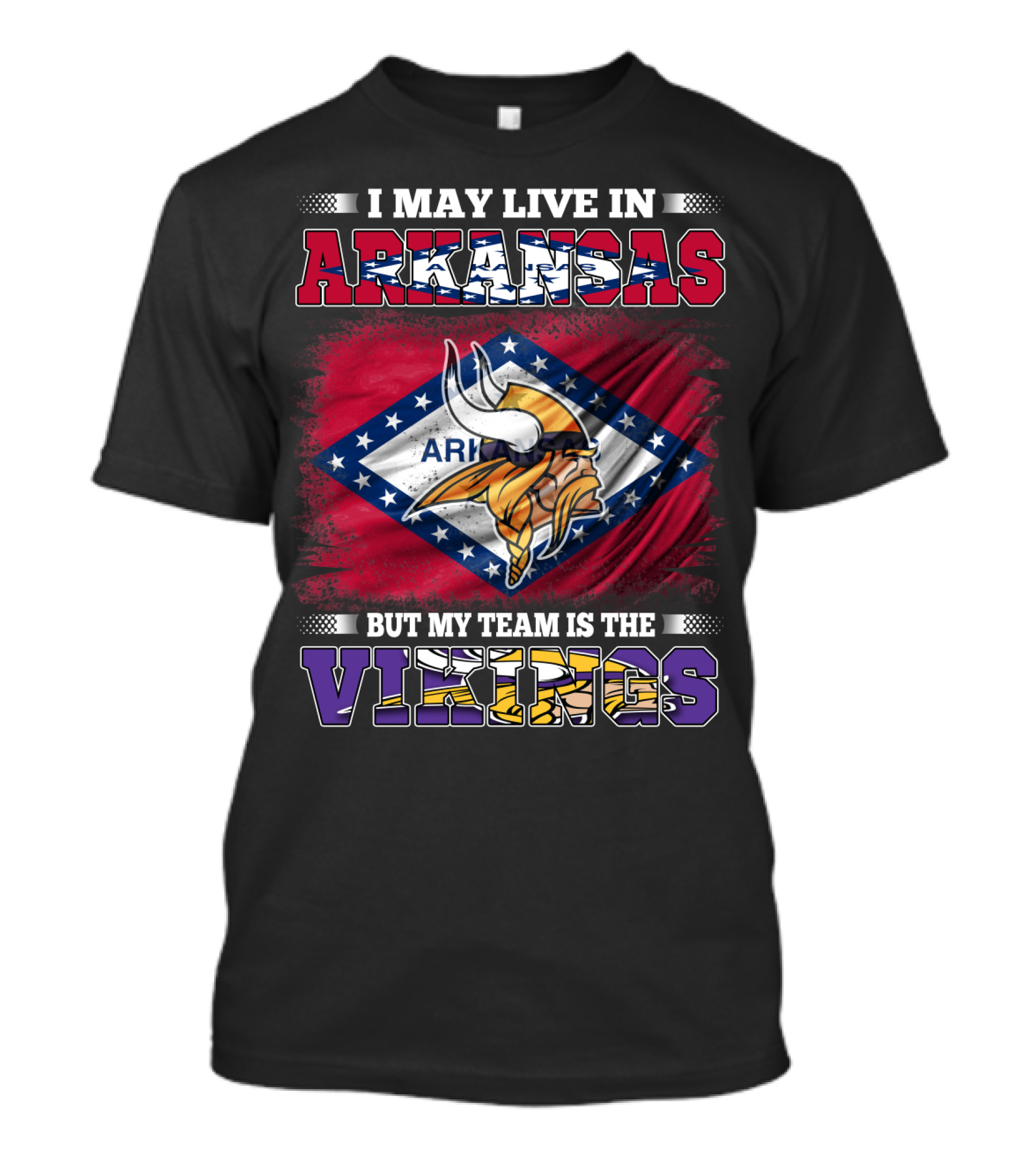 Arkansas Loyalty With Viking Pride Football Fan T-Shirt