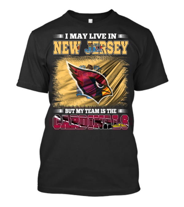 New Jersey Fan Loyalty To Cardinals Team Emblem T-Shirt