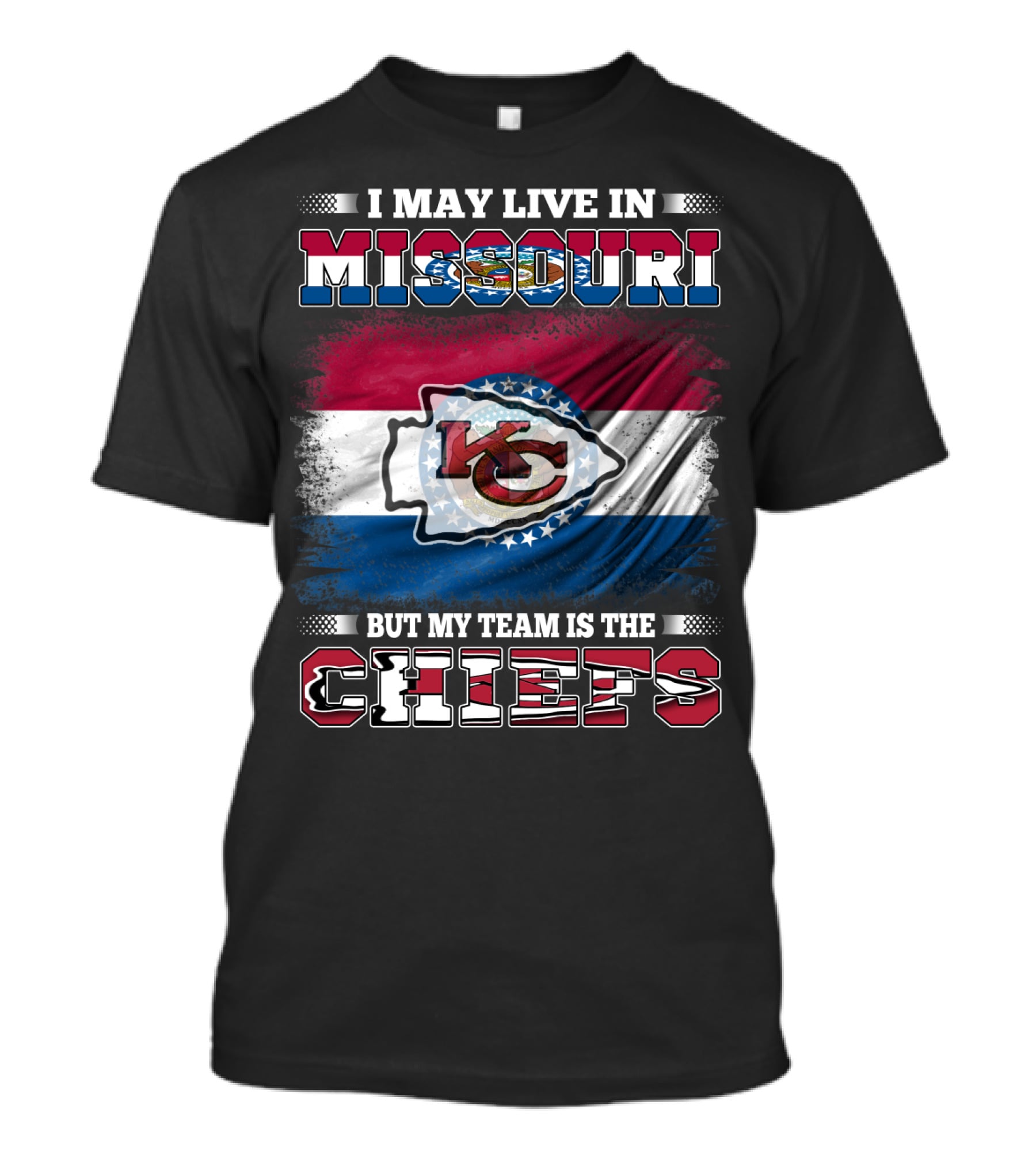 Missouri Pride Kansas City Chiefs Team Loyalty Fan T-Shirt