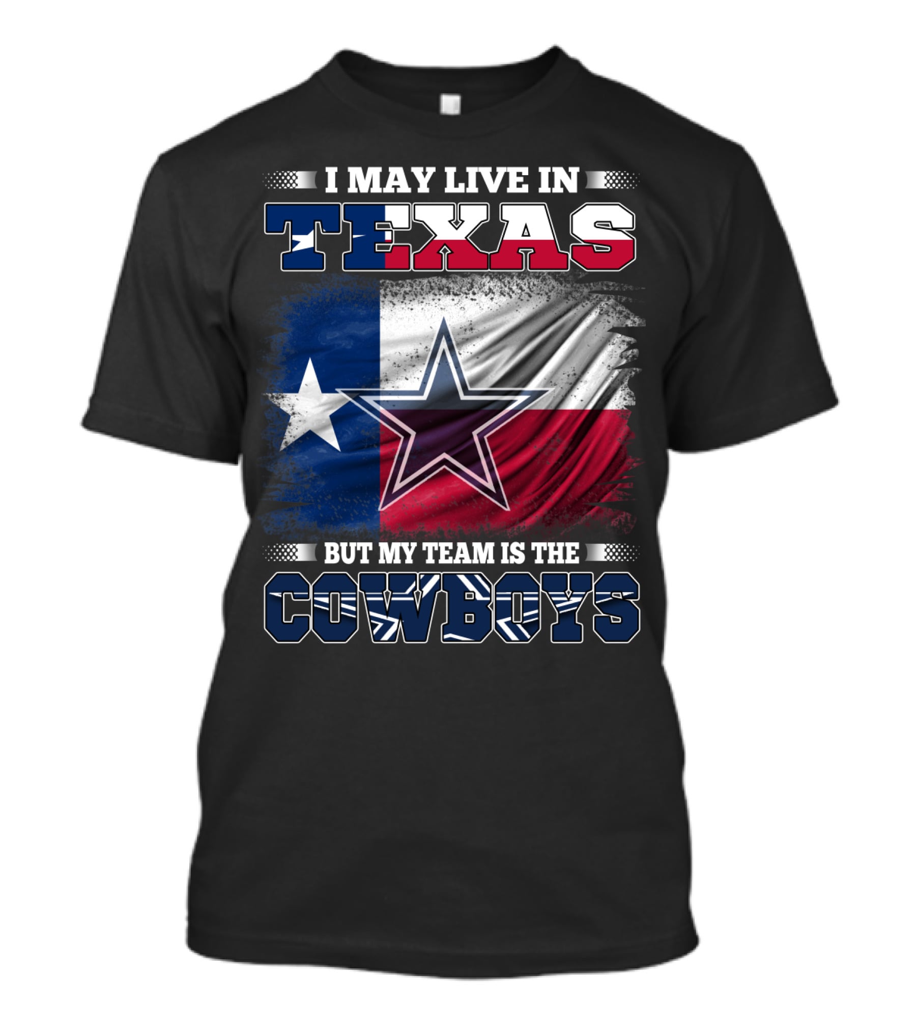 Texas Pride With Dallas Cowboys Star Fans T-Shirt