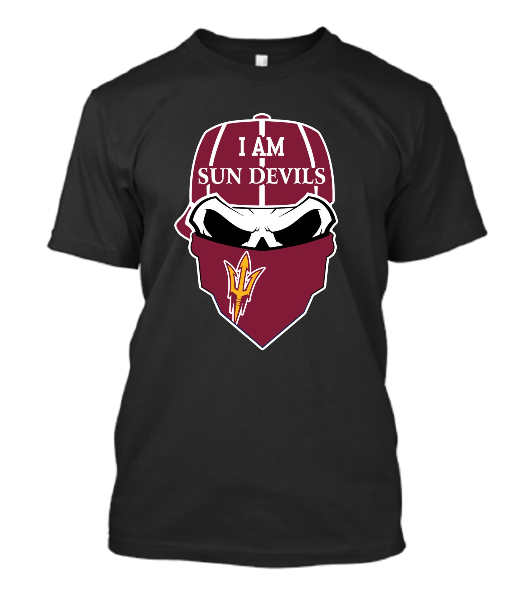 Arizona State Sun Devils Skull I Am Sun Devils T-Shirt