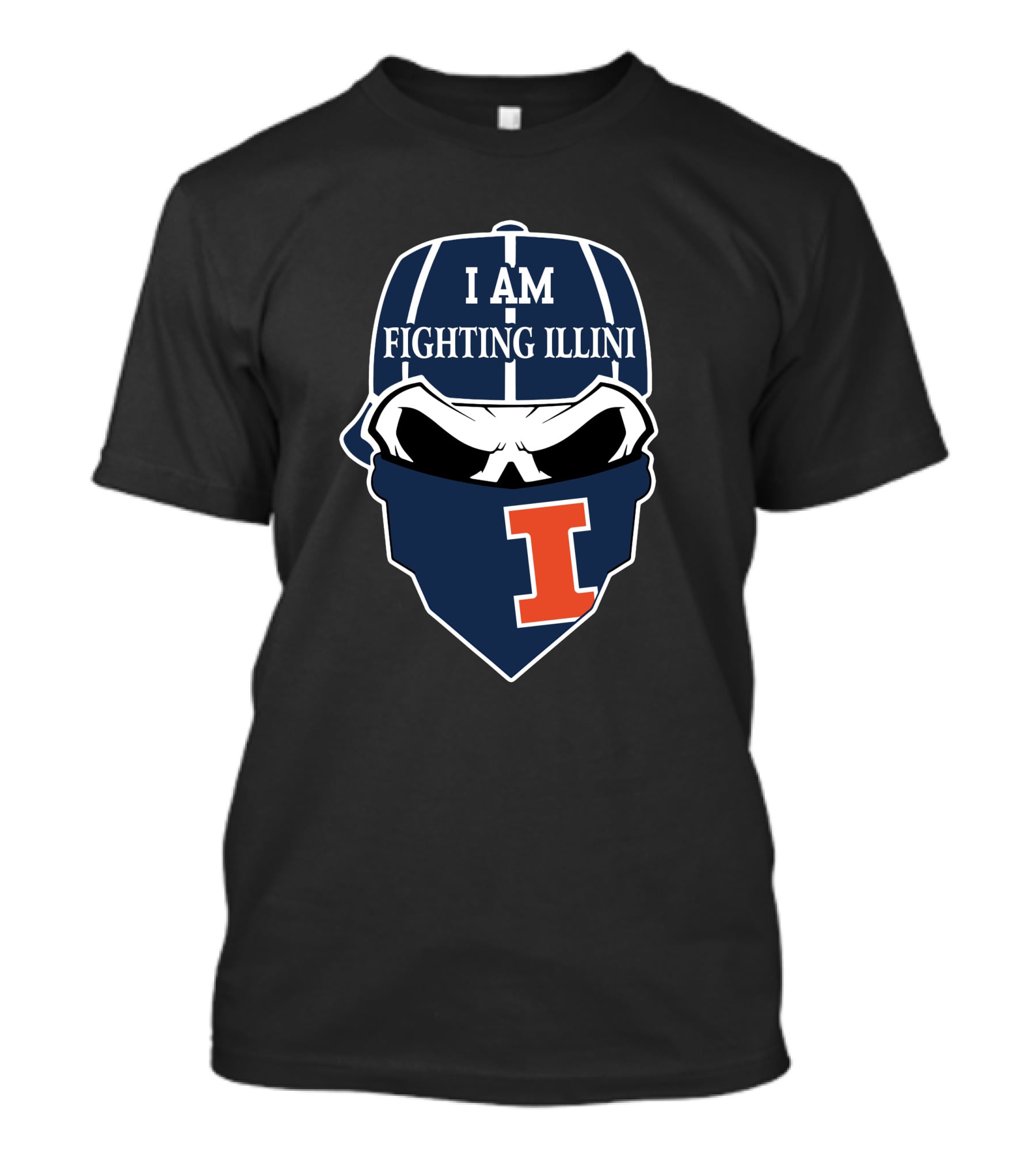 I Am Fighting Illini Skull I T-Shirt
