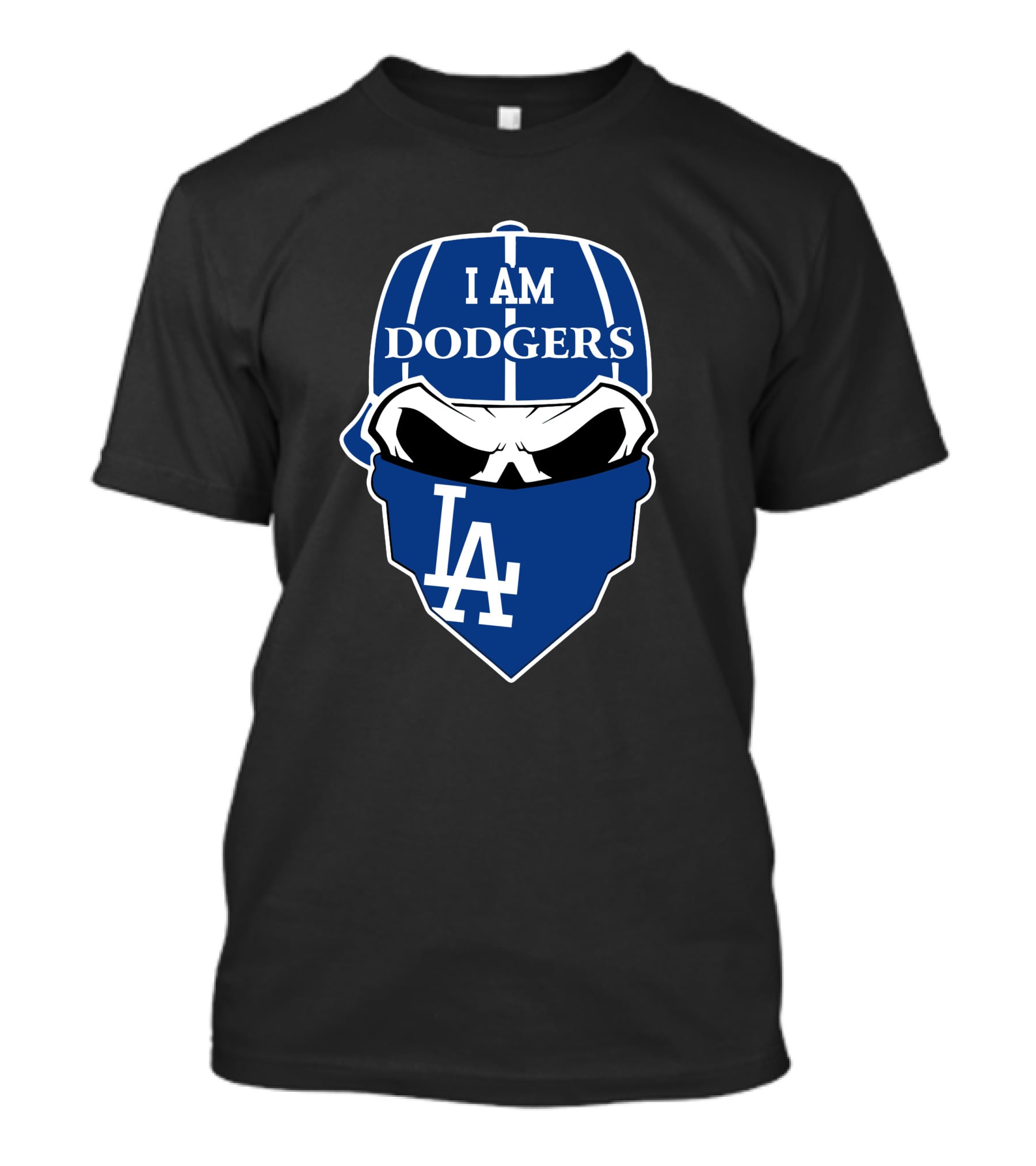 I Am Dodgers La Skull Los Angeles Dodgers T-Shirt