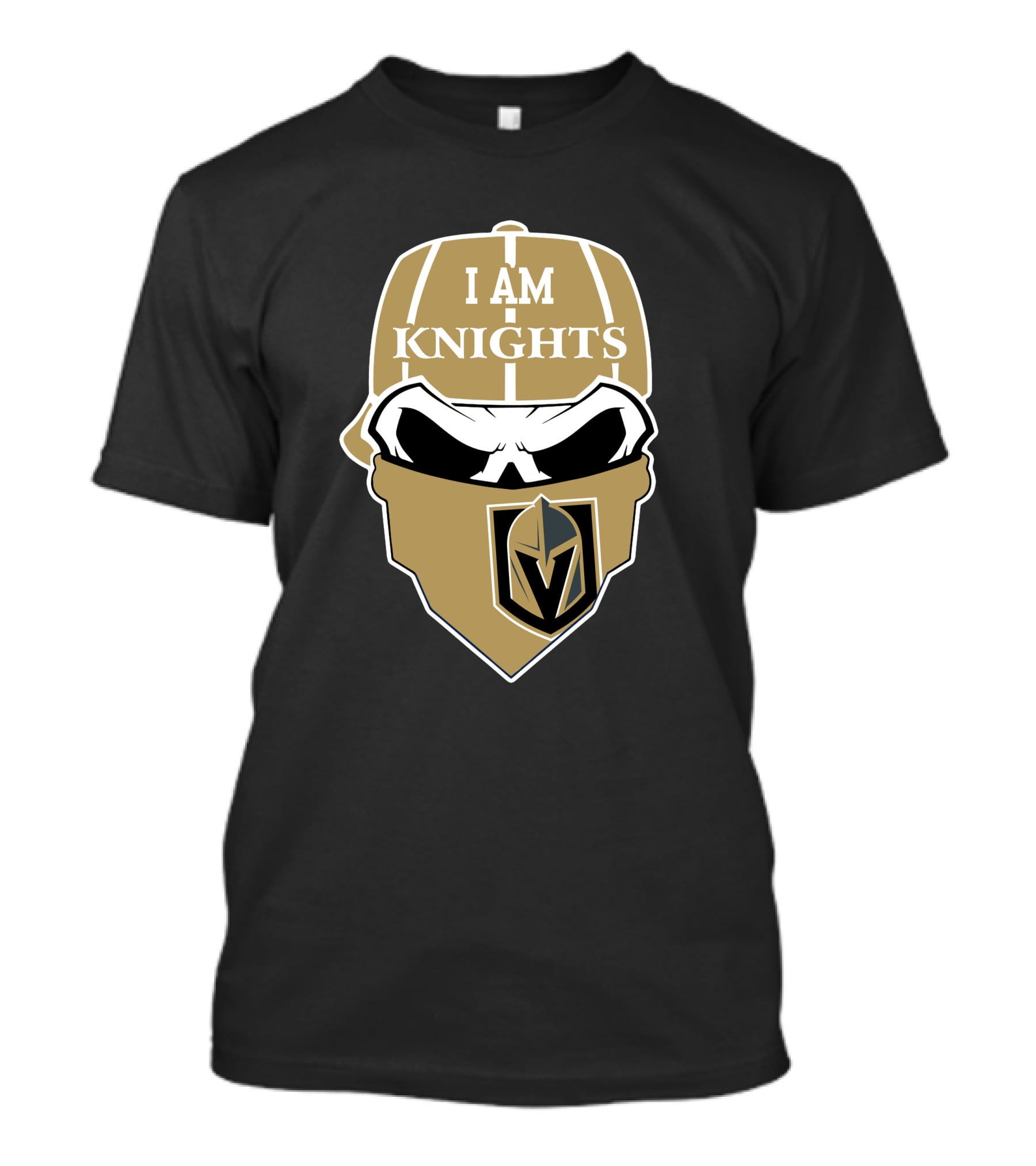I Am Knights Vegas Golden Knights Skull T-Shirt