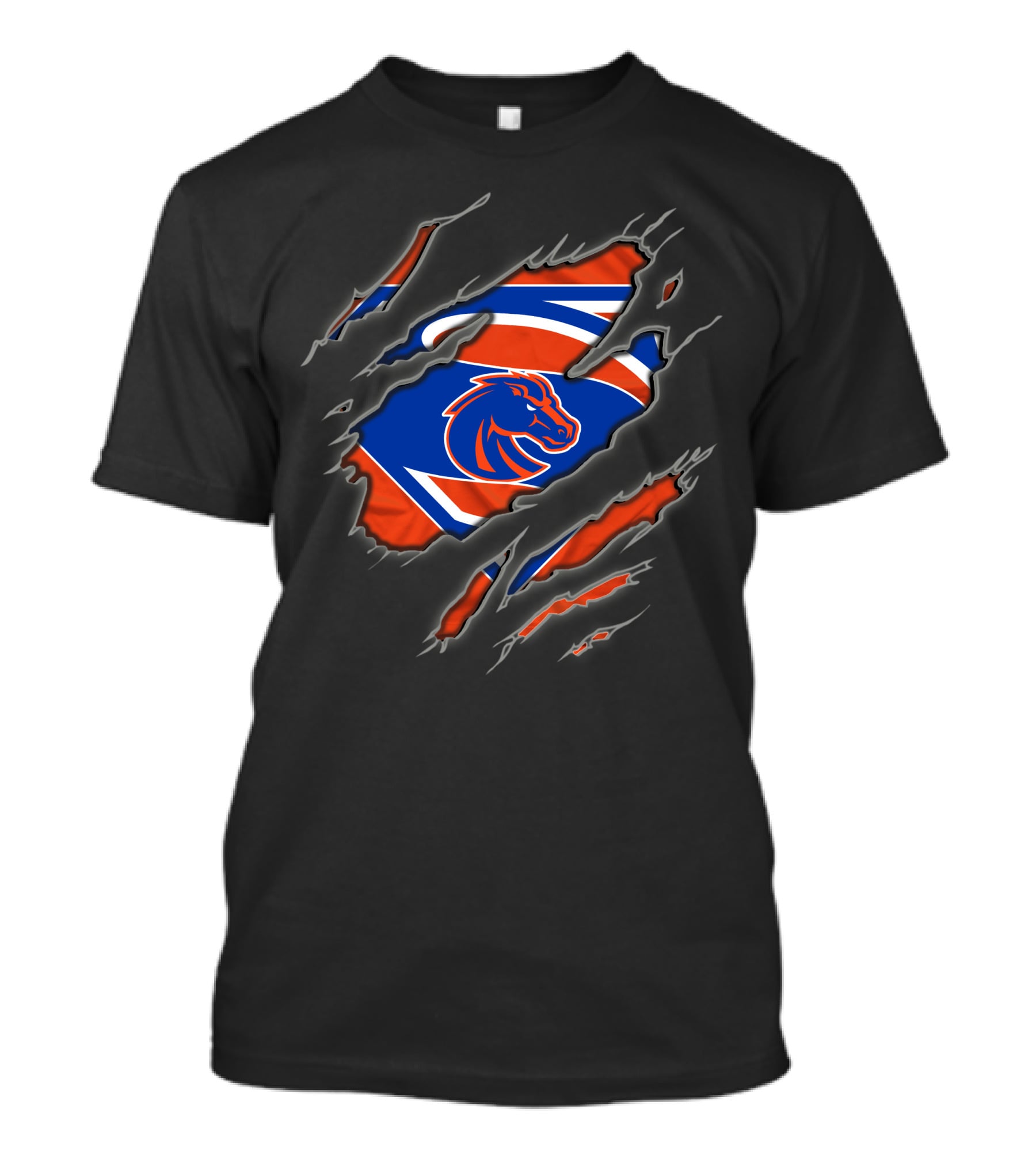 Boise State Broncos Superman Emblem Tear T-Shirt