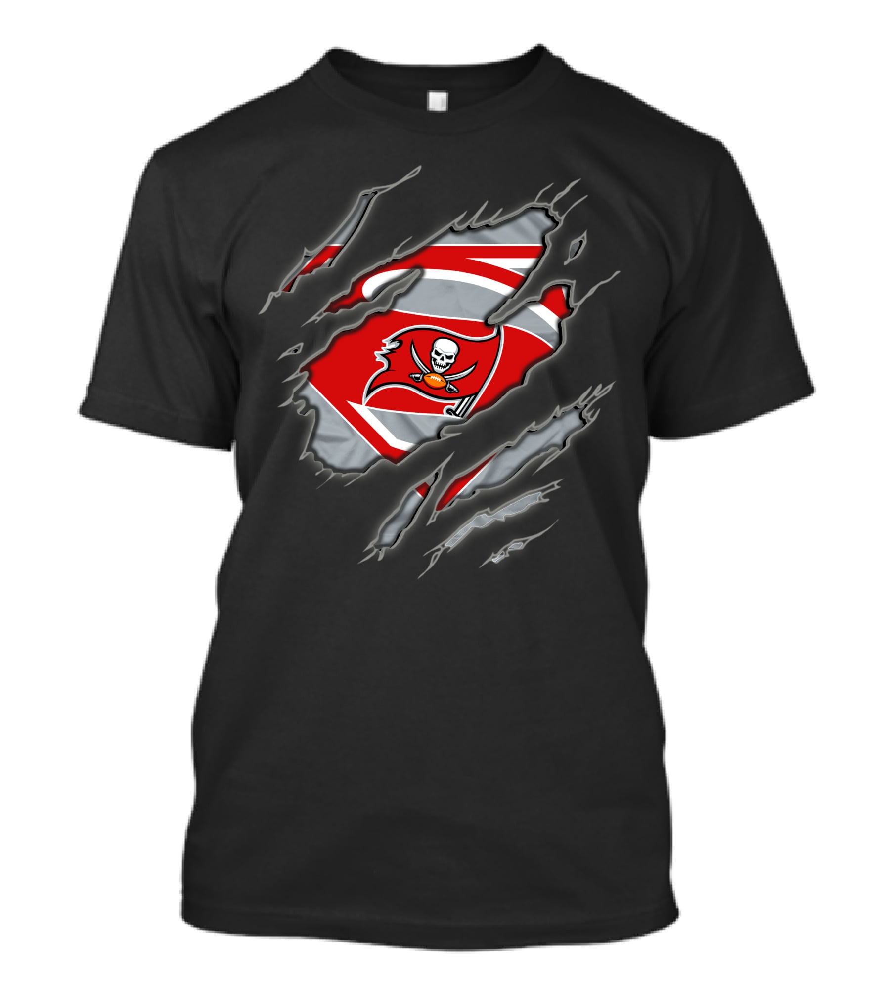 Tampa Bay Buccaneers Superman Logo Rip T-Shirt