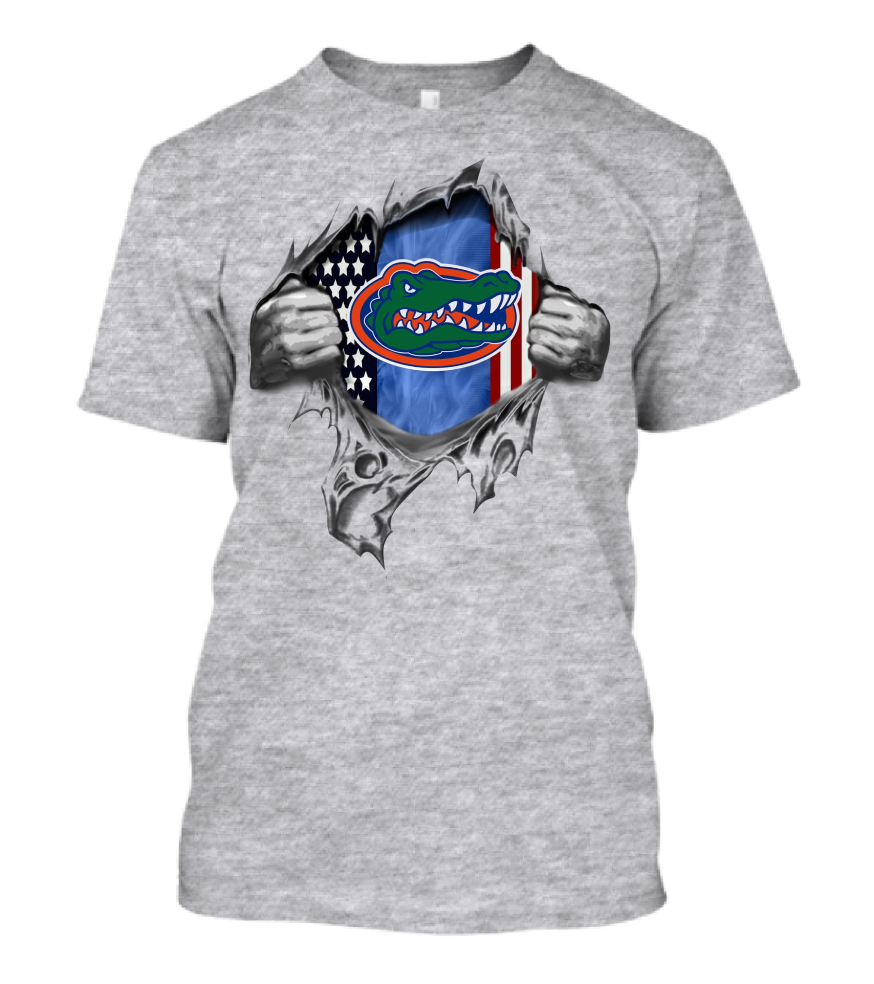 Florida Gators American Flag Alligator Logo Unveiling T-Shirt
