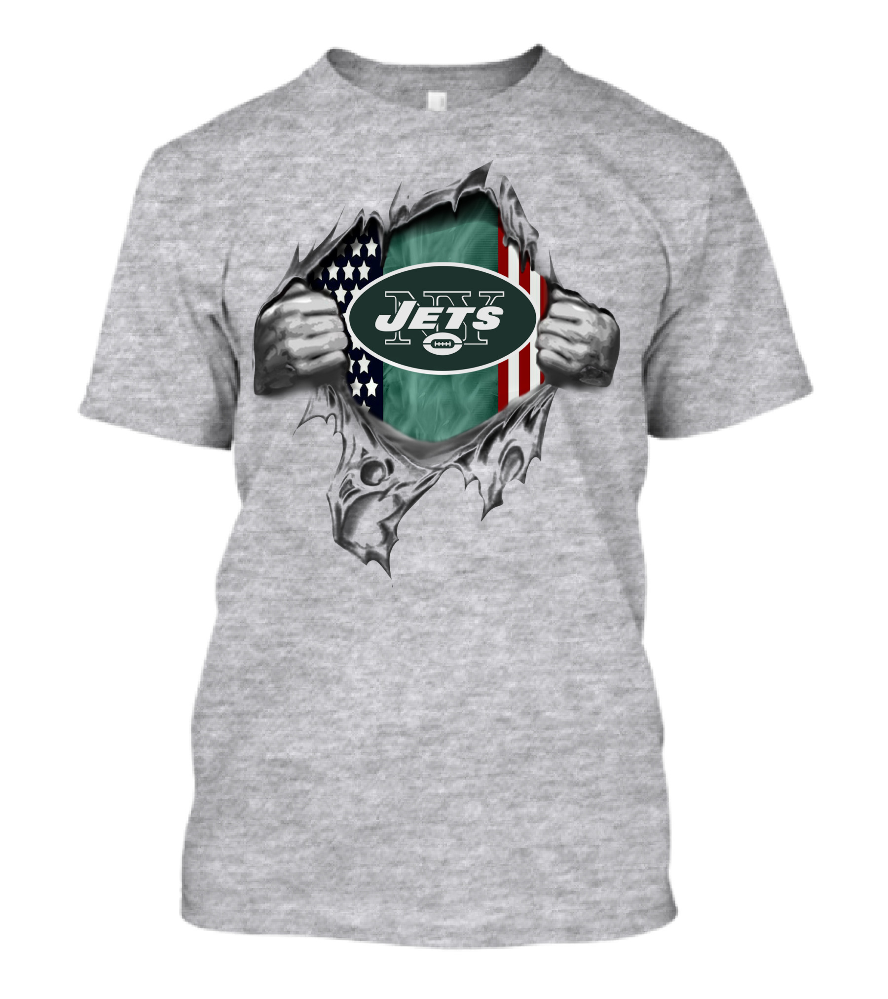 New York Jets American Flag Hidden Strength T-Shirt