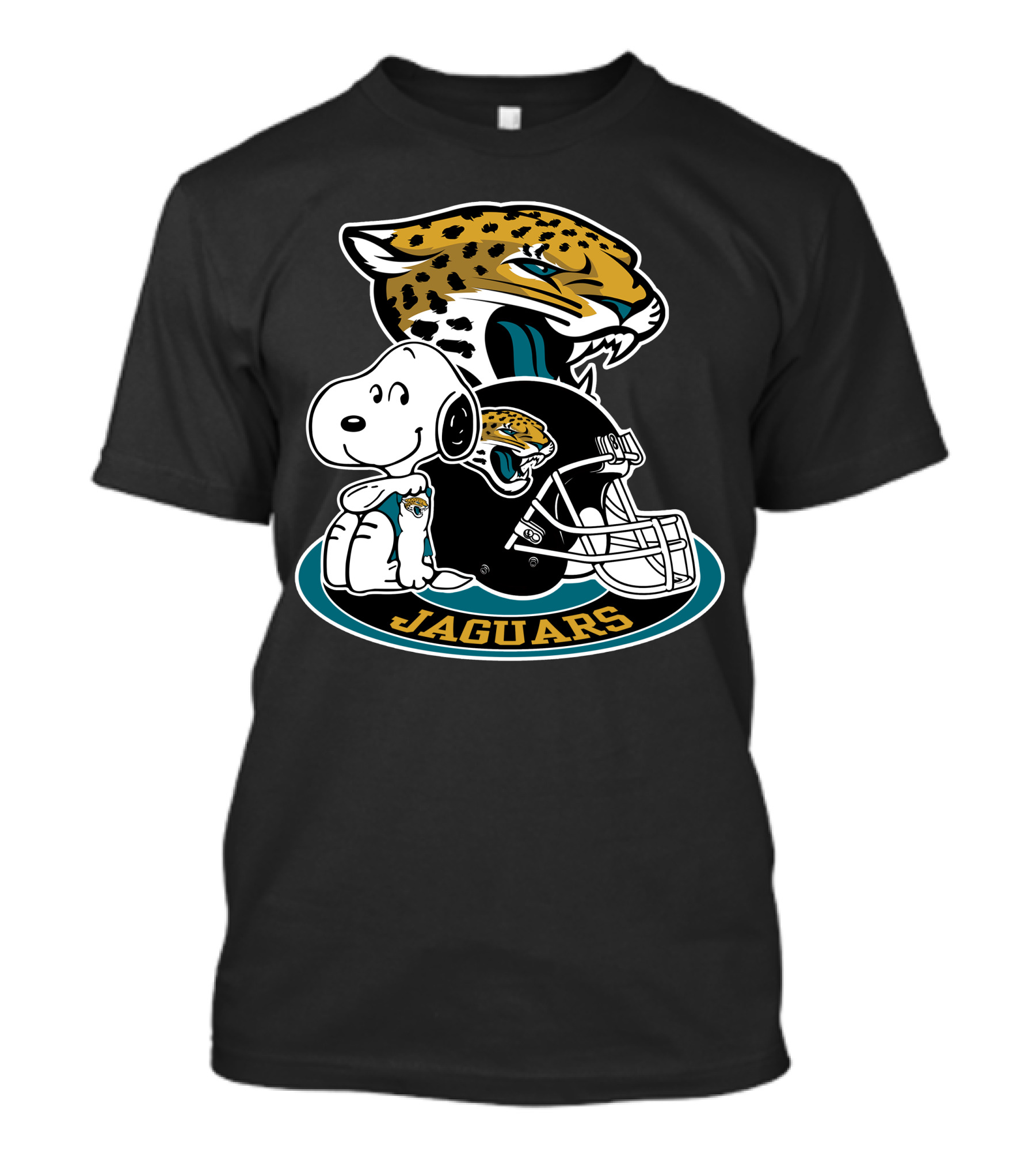 Jacksonville Jaguars Snoopy Helmet T-Shirt