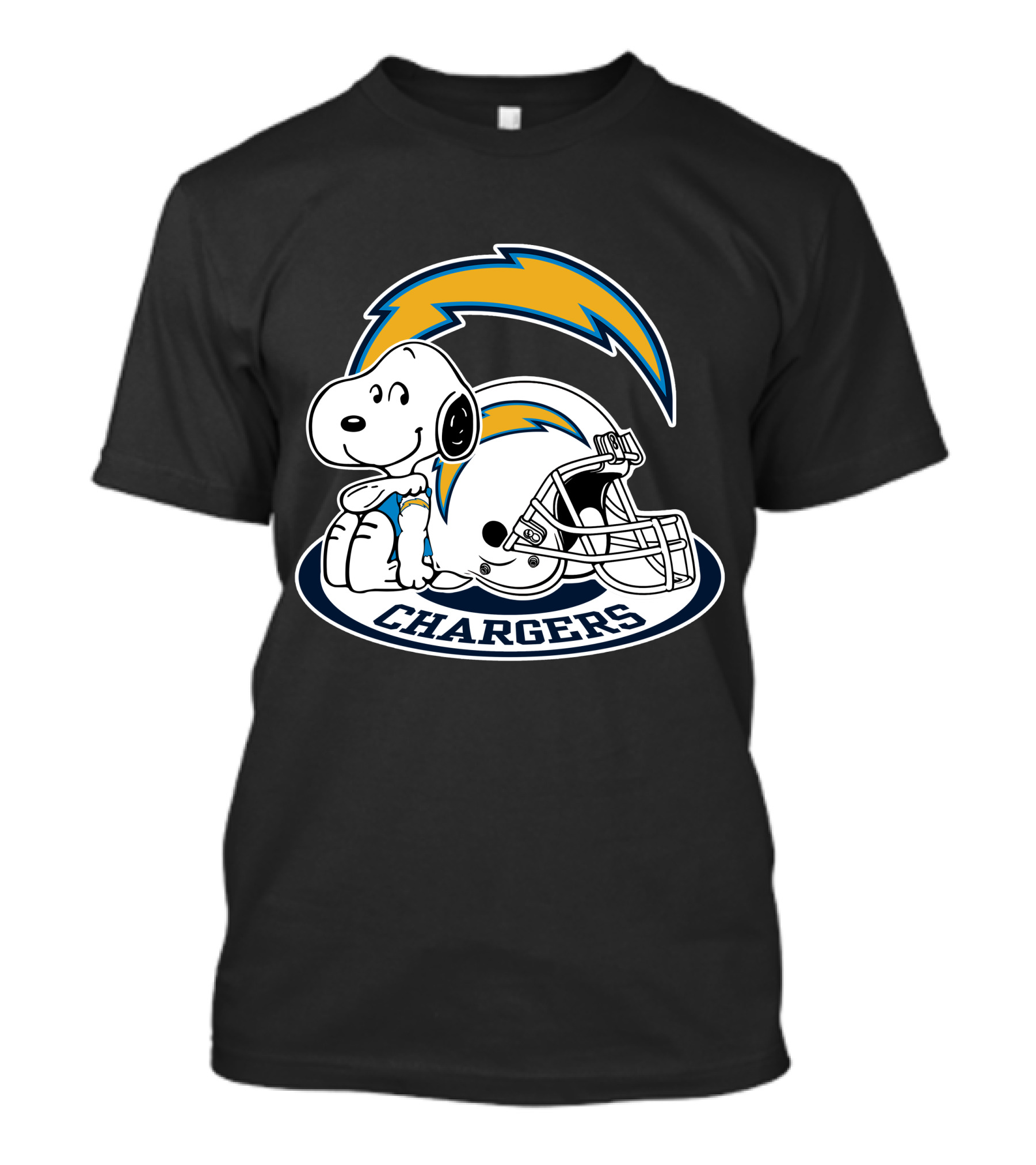 Los Angeles Chargers Snoopy Helmet Clipart 2 T-Shirt