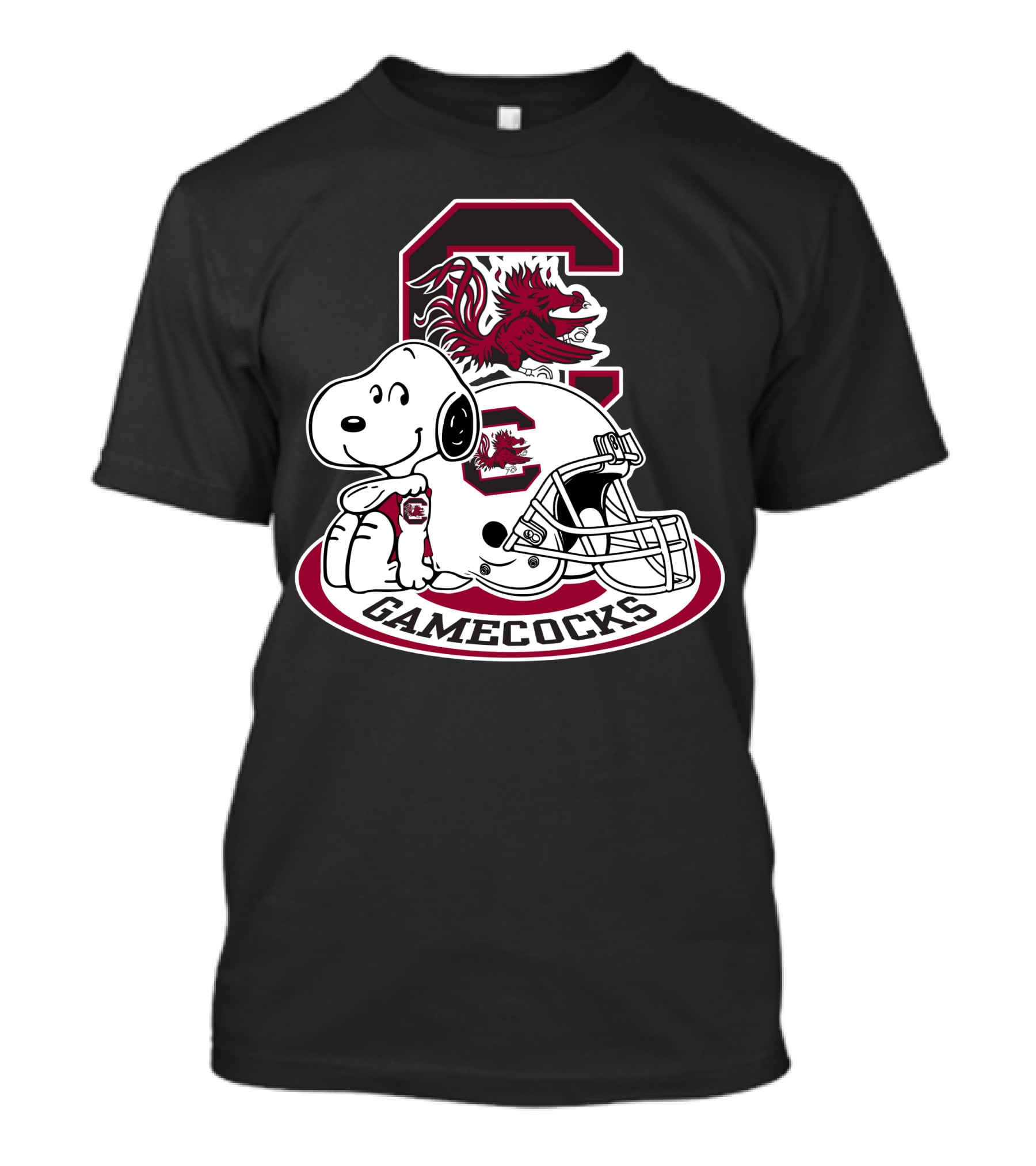 South Carolina Gamecocks Snoopy Football Helmet T-Shirt