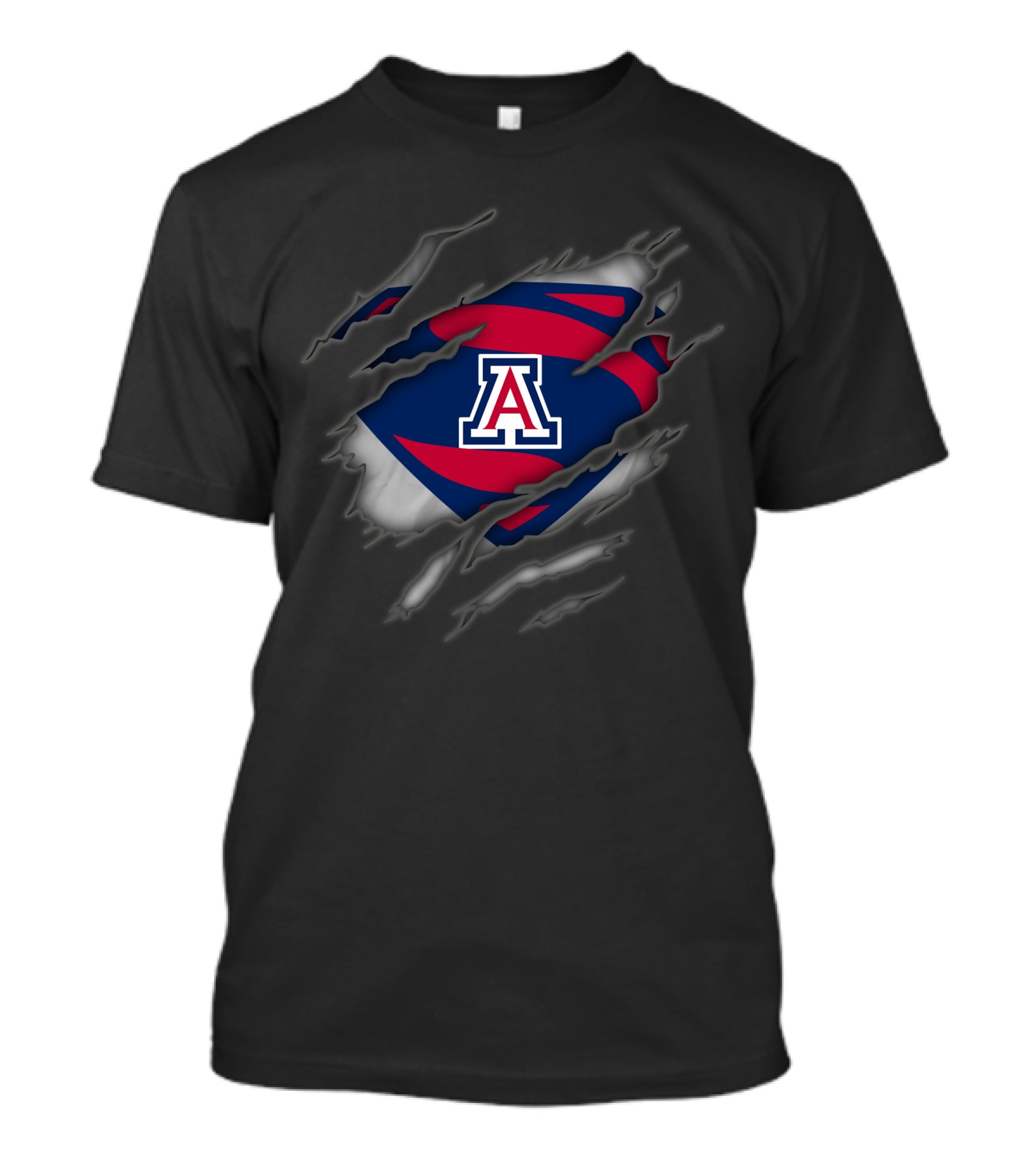 Arizona Wildcats A Logo Superman Style T-Shirt