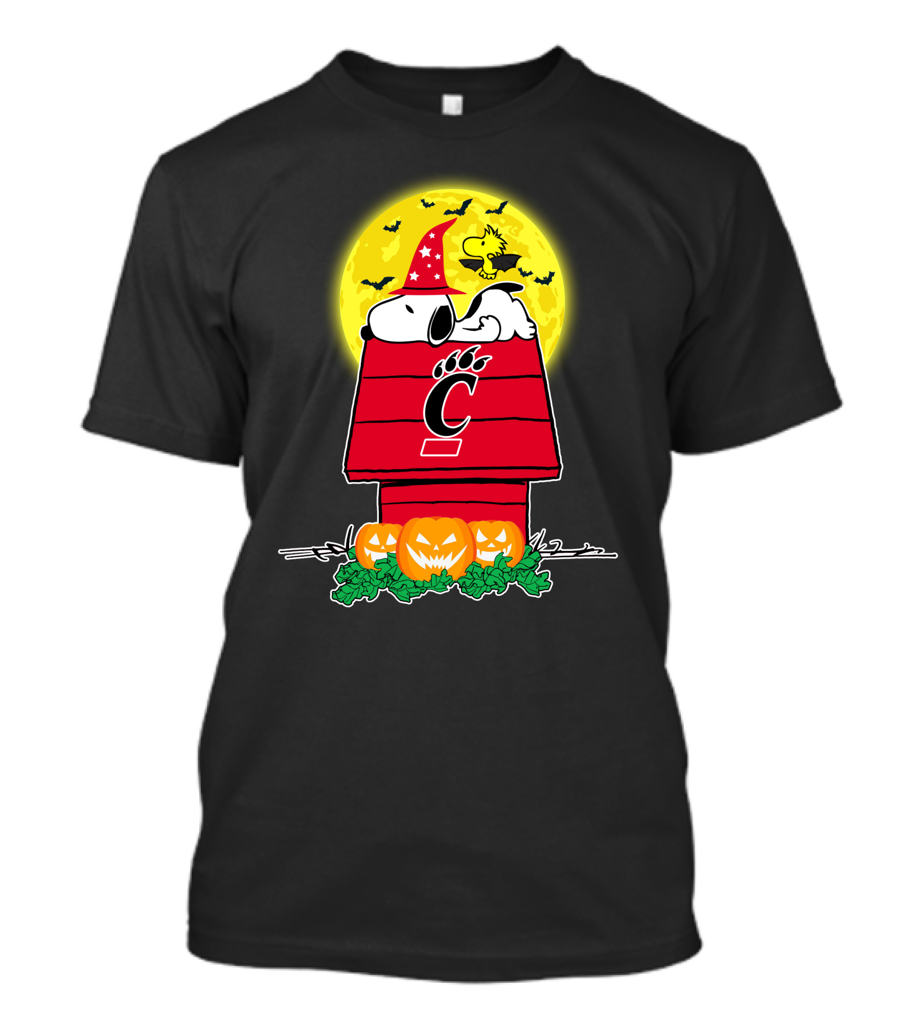 Cincinnati Bearcats Snoopy Woodstock Pumpkin Halloween T-Shirt