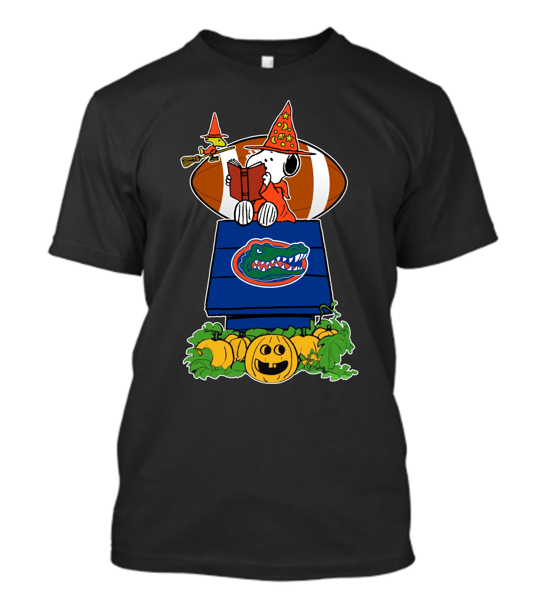Florida Gators Snoopy Witch Hat Halloween Football Pumpkins T-Shirt