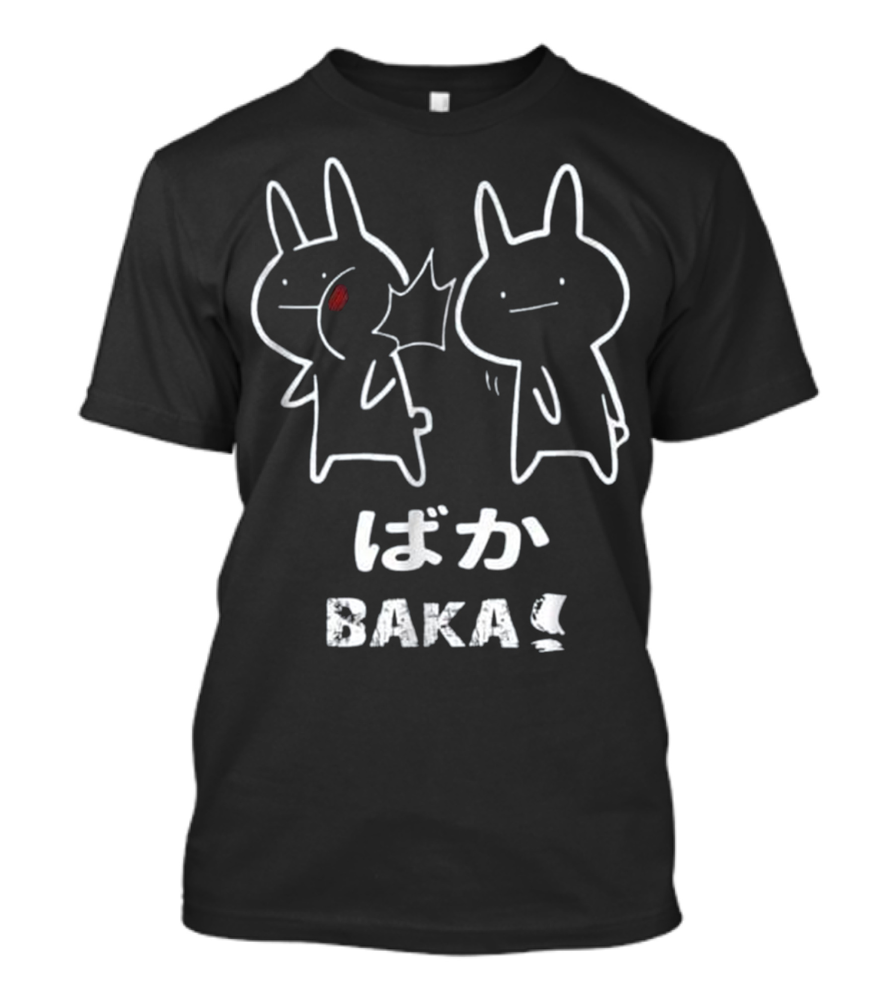 Baka Japanese Anime Rabbit Slap Manga Duo T-Shirt
