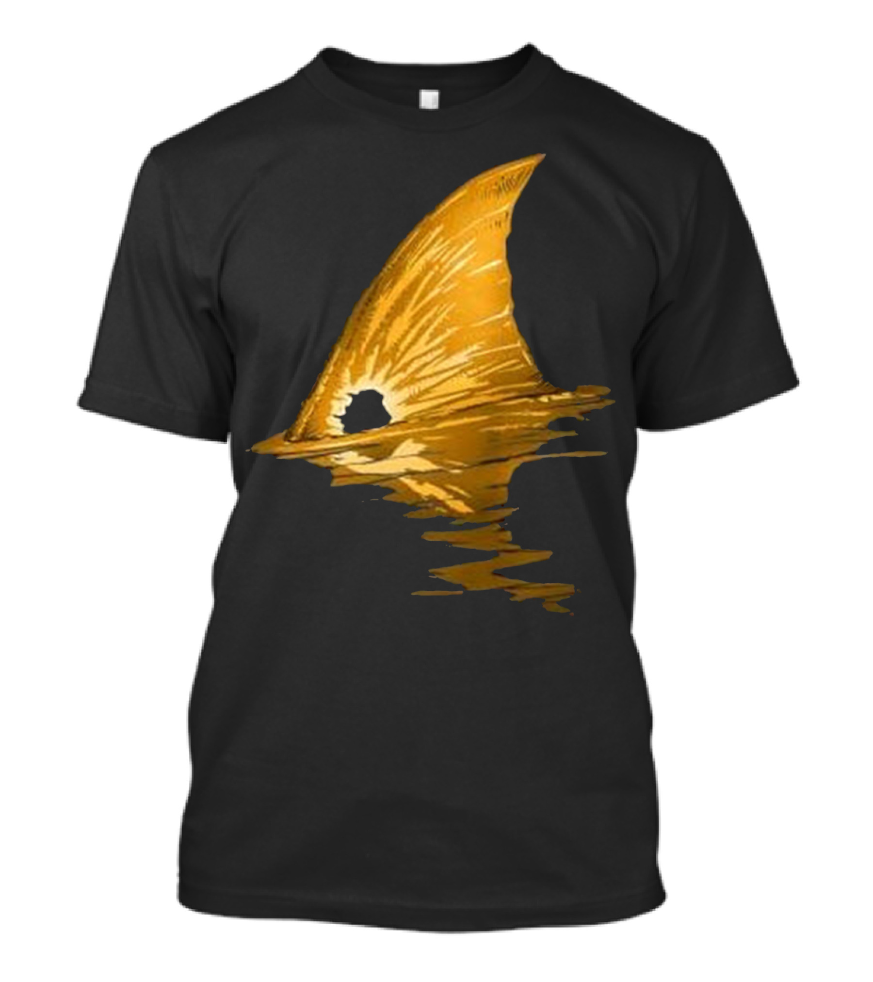 BACK PRINT Tailing Redfish Red Drum Fin T-Shirt