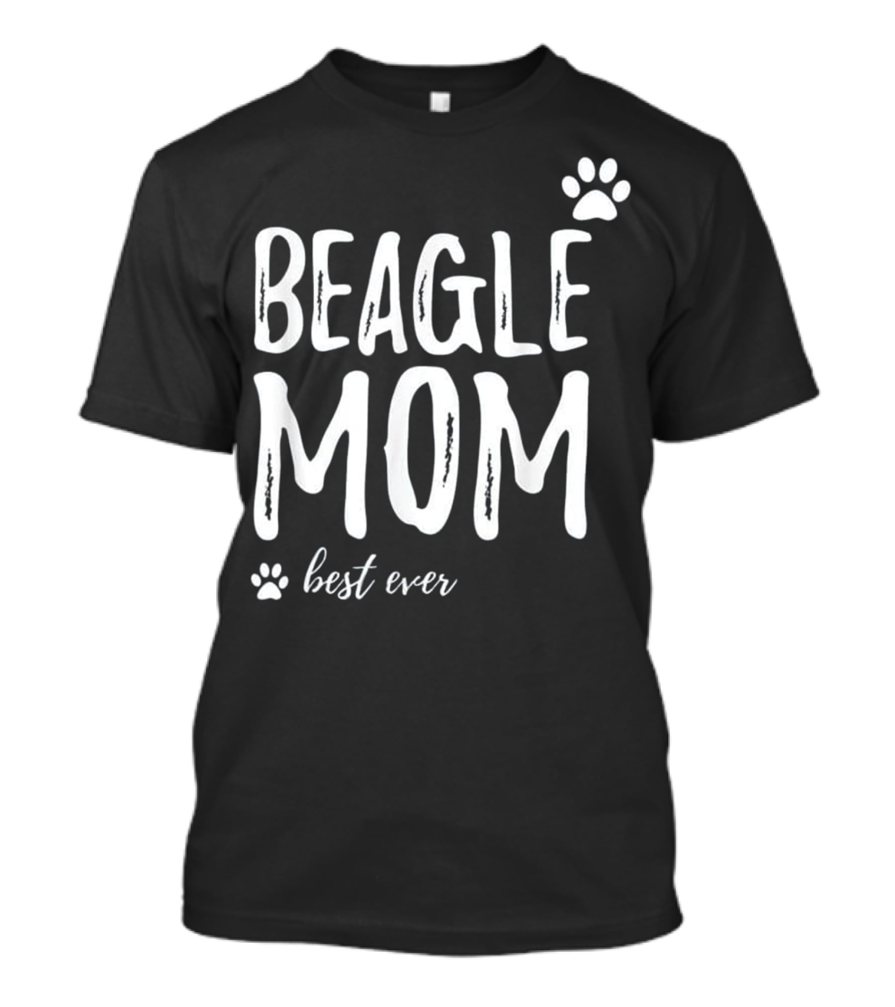 BEAGLE MOM Best Ever Paw Print Funny For Dog T-Shirt
