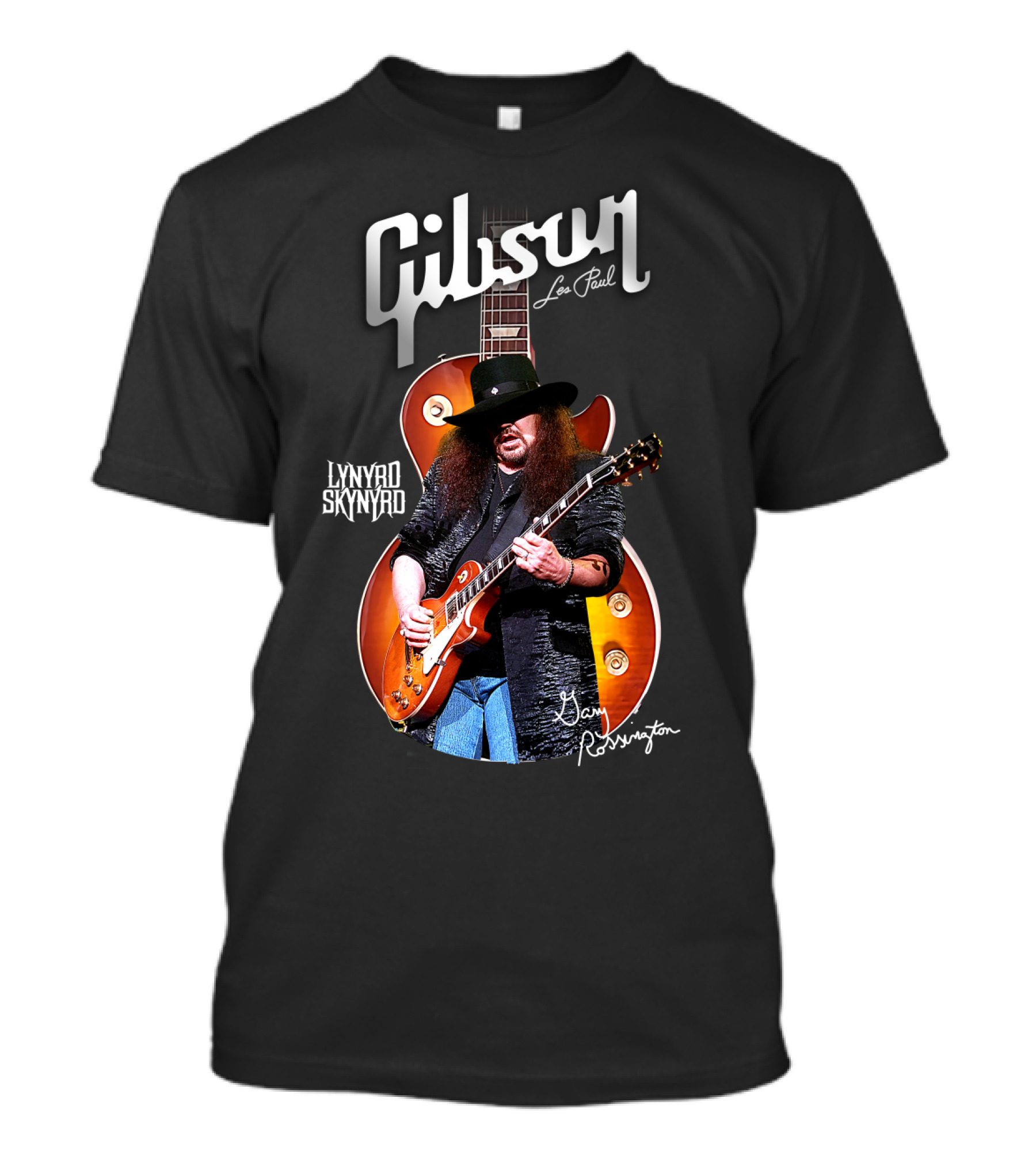 Gibson Les Paul Lynyrd Skynyrd Gary Rossington T-Shirt