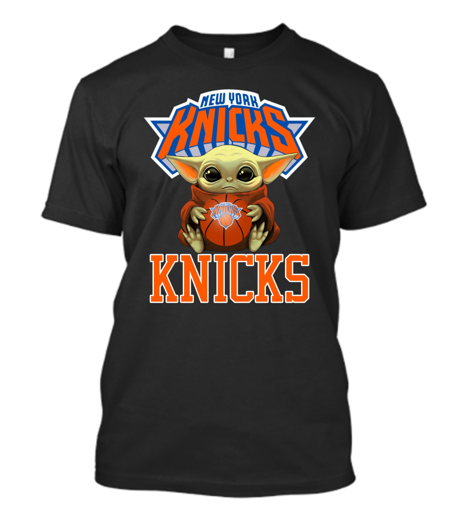 New York Knicks Baby Yoda Basketball Fan T-Shirt
