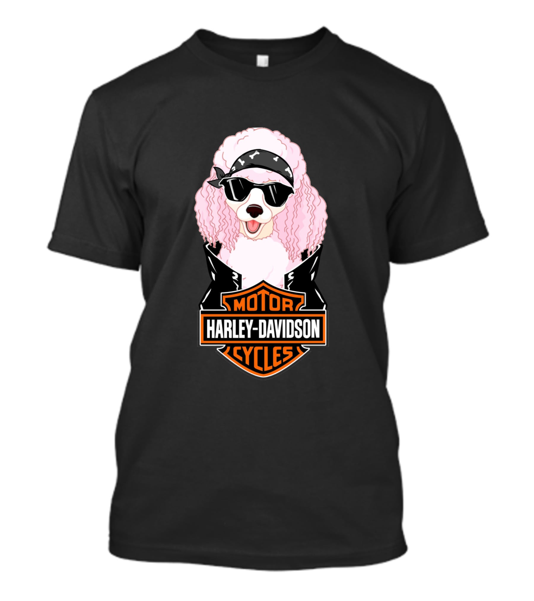 Poodles Harley Davidson Motorcycles T-Shirt