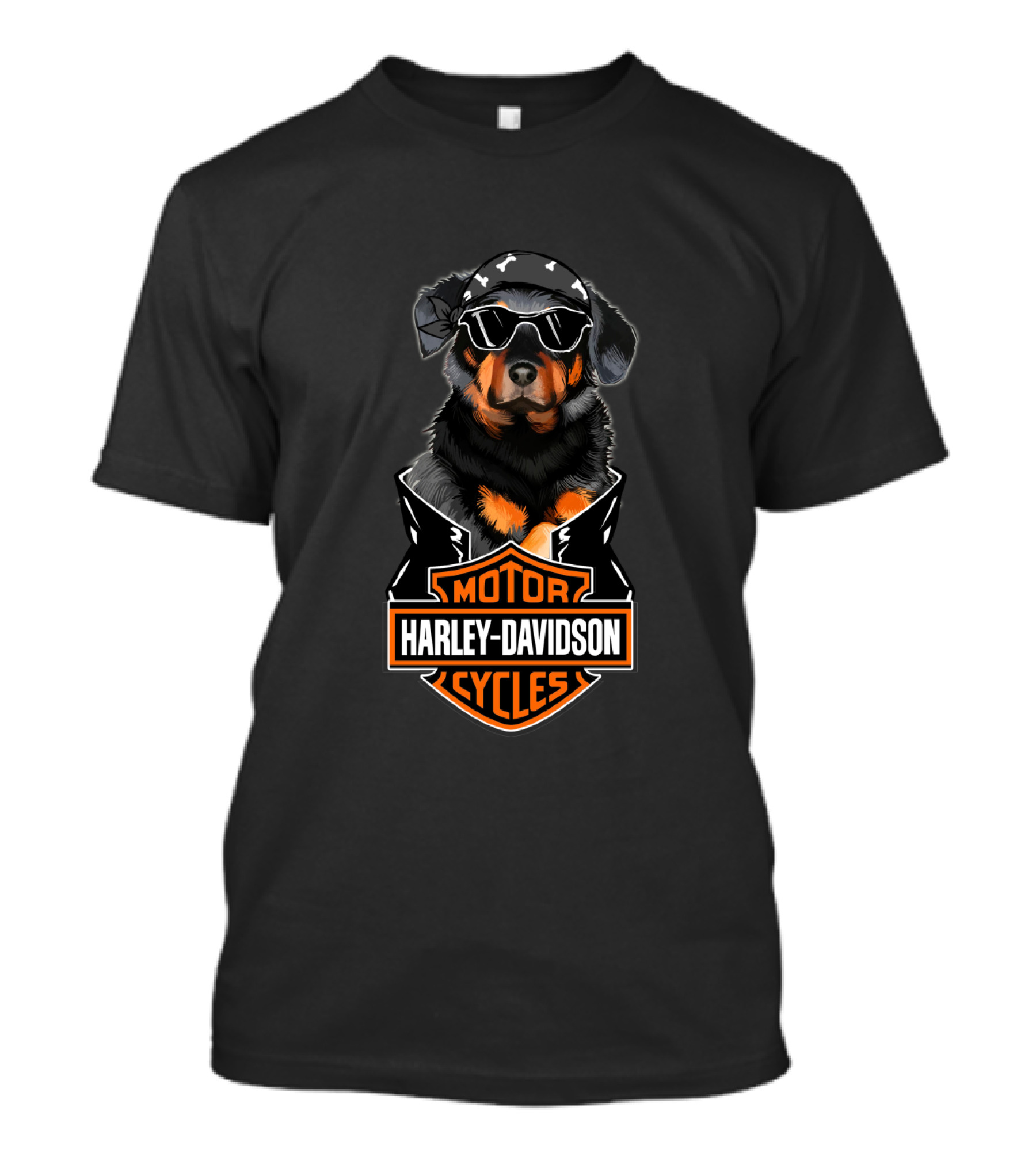 Beauceron Biker Harley Davidson Motorcycles T-Shirt