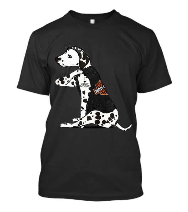 I Love Harley Davidson Great Dane Hd T-Shirt
