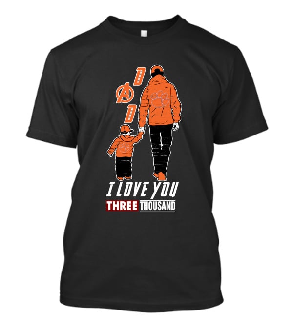 Clemson Tigers Dad I Love You Three Thousand T-Shirt