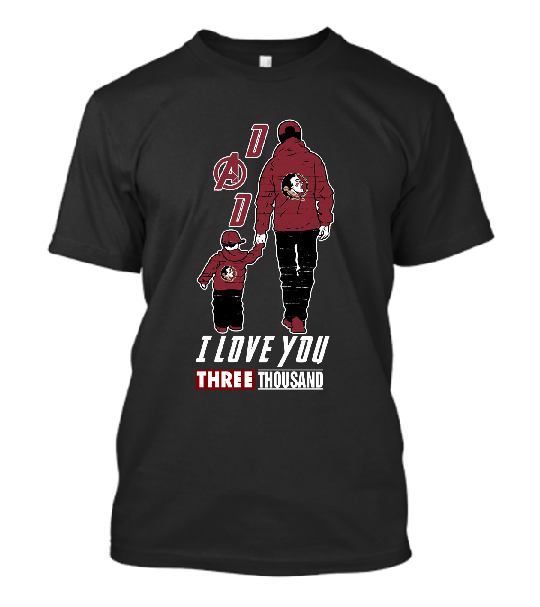 Florida State Seminoles I Love You Three Thousand Dad T-Shirt