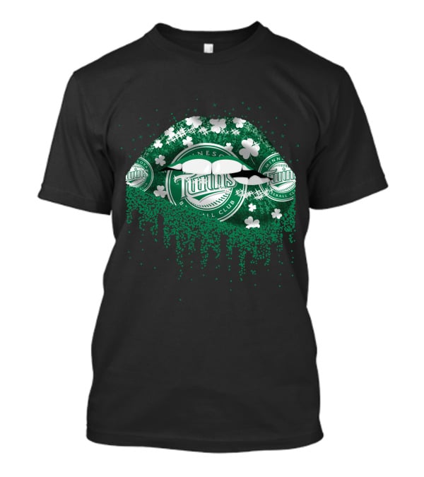 Minnesota Twins Green Clover Baseball Club Mouth T-Shirt