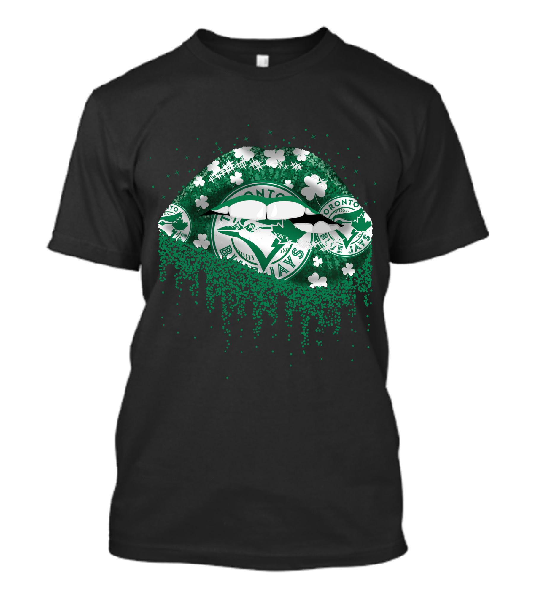 Toronto Blue Jays Green Lips Clover T-Shirt