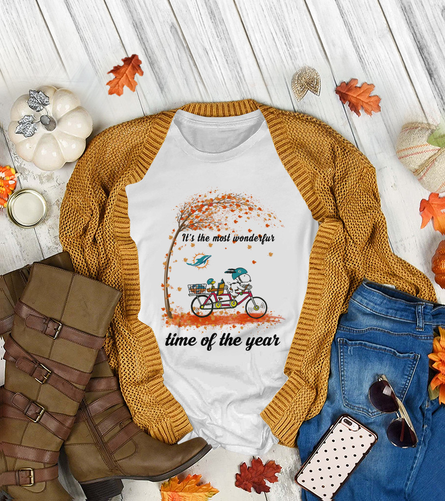 It's The Most Wonderful Time Of The Year Miami Dolphins Autumn T-Shirt