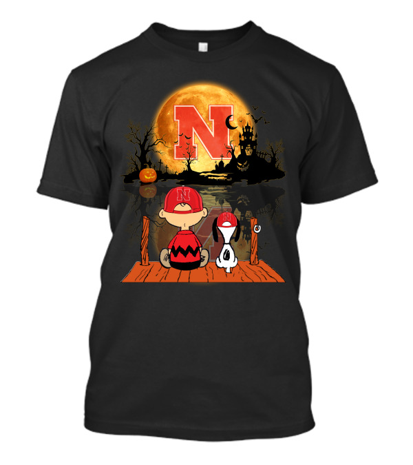 Nebraska Cornhuskers Halloween Peanuts Moon 495 L1TTT T-Shirt