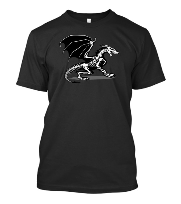 MOST POPULAR AW502 Dragon Skeleton With Skeletal Winged Creature T-Shirt