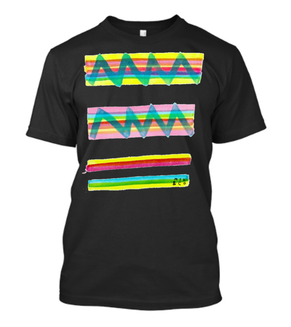Mik And Co Colorful Zigzag Stripes T-Shirt