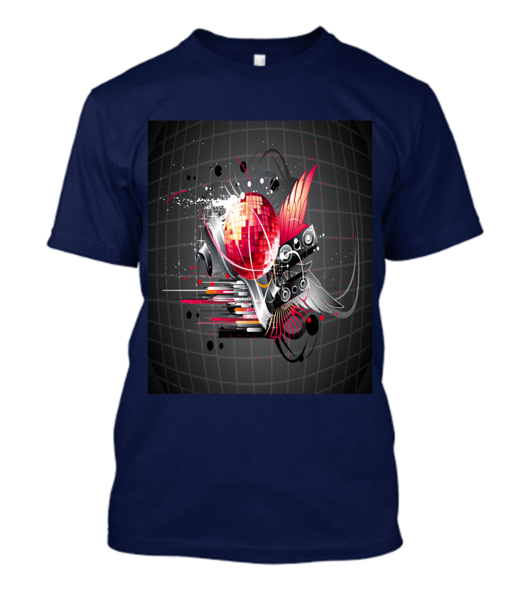 Disco Dance Love With Vibrant Speaker Elements T-Shirt