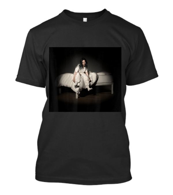 Billie Eilish Sweet Dreams Sitting On Bed In Dark Room T-Shirt