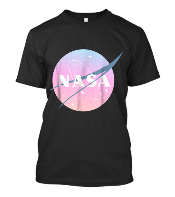 NASA Pastel Rainbow Logo Vintage Aesthetic T-Shirt