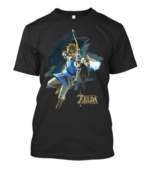 Legend Of Zelda Breath Of The Wild Link Archer Bow And Arrow T-Shirt