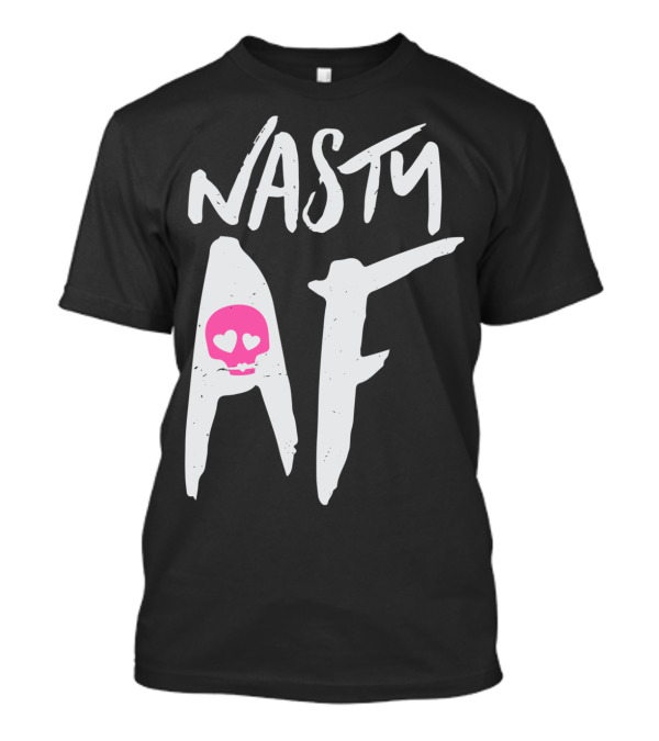 Nasty AF Pink Skull Womens March Anti Trump T-Shirt