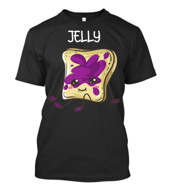 Funny Jelly Bread Slice With Cool Purple Fruit Spread T-Shirt