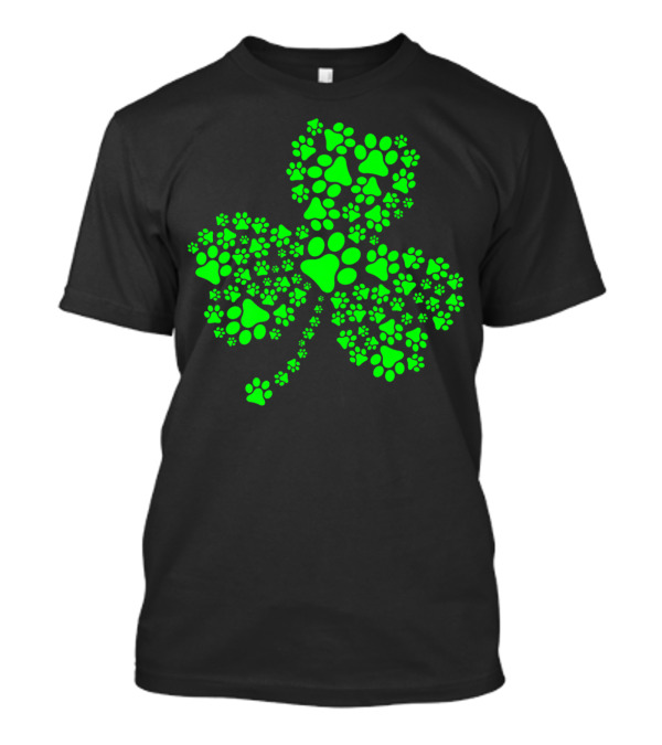 Dog Paw Shamrock T-Shirt