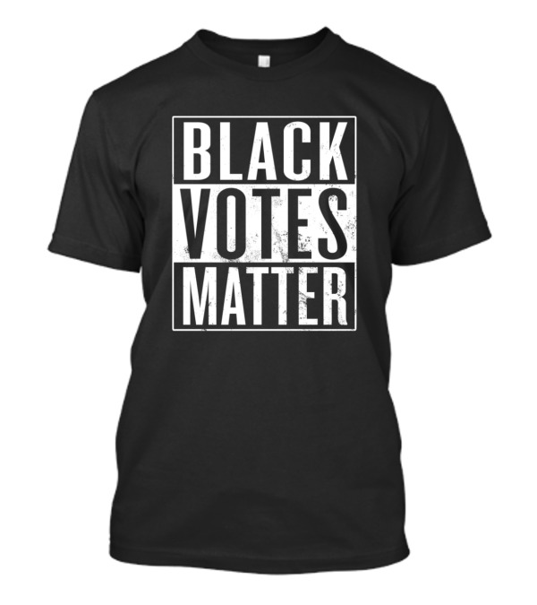 Black Votes Matter Bold Block Text Empowerment T-Shirt