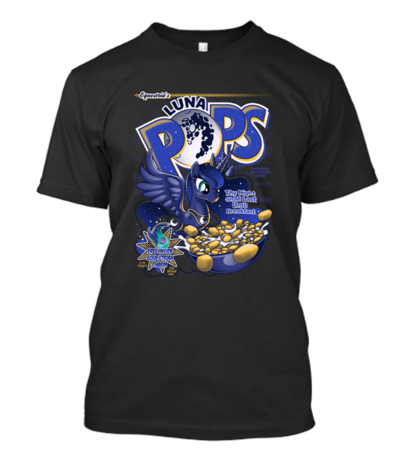 Equestria's Luna Pops My Little Pony Tiny Night Shall Last Until Breakfast Free Inside Equestrian Charm T-Shirt