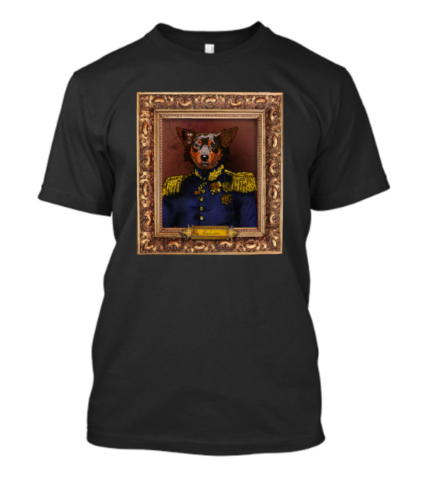 General Anderson Dog Portrait In Ornate Frame T-Shirt