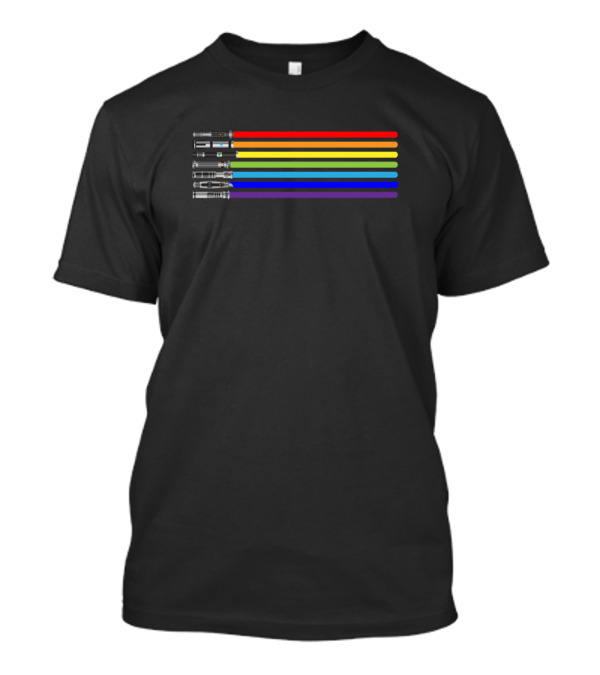 Star Wars Lightsabers Rainbow Spectrum T-Shirt
