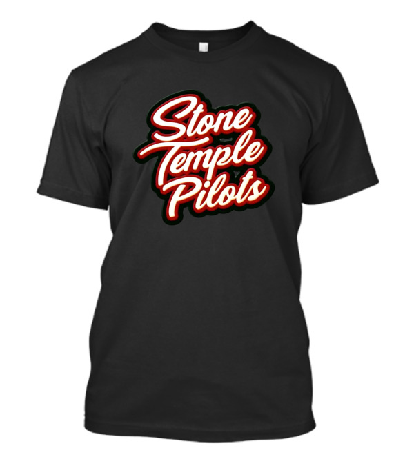 Stone Temple Pilots 90s Logo Red Script T-Shirt