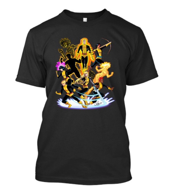 The New Mutants Marvel Comic Group Team Members T-Shirt
